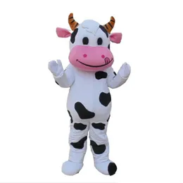 2018 Rabatt Factory Professional Farm Dairy Cow Mascot Costume Fursuit Fancy Dress 207U