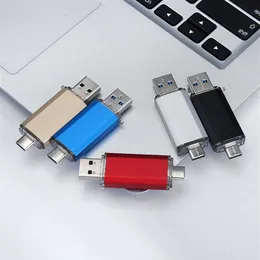 OTG Usb Stick Type C Pen Drive 128GB 64GB 32GB 16GB USB Flash Drive 3 0 High Speed Pendrive for Type-C Device226E