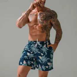 Men's Shorts Summer Men's Swimming Trunks Seaside Surfing Simple Loose Large Size Printed Lining 5 Points Straight Thin Board Shorts L230719