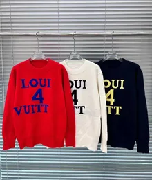 Autumn and Winter Women's Sweater Women's Designer Jacket Casual Knitting 3-color long sleeve Fashion design high-end letter jacquard temperament pullover