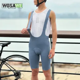 Cykelhaklig shorts Wosawe Summer Professional Harness Cycling Shorts Herrens snabba torra andningsutrustning 230718