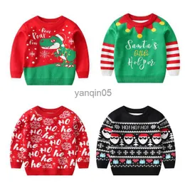 Pullover 2022 Children Sweater Christmas Baby Girl Winter Clothes Cardigan For Girls Boys Jumper Toddler Knitwear Outerwear 1-8years HKD230719