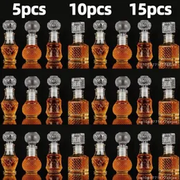 Vinglas 5 10 15 datorer Whisky Glass Bottle 50 Ml Liquor Wedding Present Mini Dispenser For Alcohol Decanter Pot Honey Jar Bar Accessories 230719