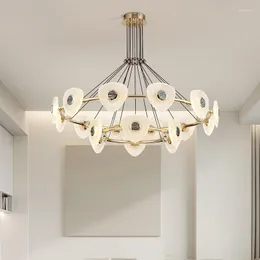 الثريات غرفة المعيشة الإبداعية أيبايت LED Crystal Chandelier Modern Bedroom Flight