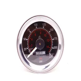 viair çift iğne manometre 0220psi çift iğne beyaz yüz barometre hava basınç hava yastığı basınç231e