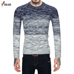 Herrtröjor MKASS 2017 Hot New Spring Autumn Brand Clothing Men Sweaters Pullovers Sticking Fashion Designer Casual Man Knitwear 6011 L230719