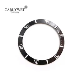 Carlywet 전체 교체 검은 색 흰색 작문 세라믹 베젤 38mm 삽입 서브 마리너 GMT 40mm 116610 LN241G