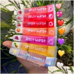 Lip Gloss Fruit Burst Oil Scented Plum Lipsgloss Jelly Big Lips Moisturizer Shiny Vitamin E Mineral Drop Delivery Health Beauty Makeu Dhsvz