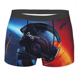 Mutande Caschi Mass Effect Asari Gioco Mutandine di cotone Intimo da uomo Pantaloncini ventilati Boxer