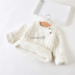 Pullover Kids Boys Sweater 2021 Winter Warm Warm Kids Jumper Age for 1 - 12 yrs Baby Boy Girls Sweater Spring Long Sleeve Tops HKD230719