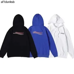 Quadril balencaigaly Alta balencigaly Suéter com estampa de designer mens Letter hoodie Autumn Hop Designer Quality Hoodies Pullover Blue Sweatshirts Tops Labels Print