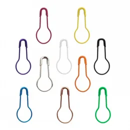 1000 pcs lot 10 Colors Assorted Bulb shaped Safety Pins for Knitting Stitch Marker and DIY craft281P