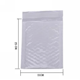 Whole- 10X Kawaii Waterproof White Pearl Film Bubbel 11 15 Envelope Bulle Bag Mailer Padded Envelopes With Bubble Mai289S