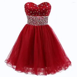 Party Dresses Guxqd glänsande ovanför mini Homecoming Crystal Beading paljetter Prom Graduation Downs Vestido de Noche Abendkleider