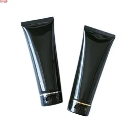 30 pz 100 ml 200 ml tubi morbidi di plastica nera vuoti crema cosmetica emulsione lozione contenitori per imballaggio alta qty303J