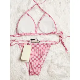 Kadın Mayo Yaz Bikinileri Kadın Tasarımcı Y Bandeau Bikini Mayo Kadın Set Seti Femme Yüzme Aşım Takım Damla Teslimat Dhz7J