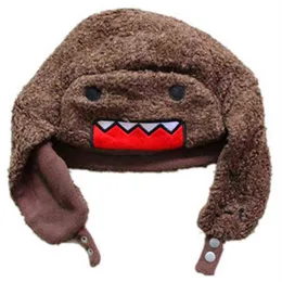 Cartoon Big Mouth DOMO Bomber invernale Ushanka Cappello di pelliccia russo Caldo ispessito Paraorecchie Cap per uomoDonne RagazziRagazze Cappelli cap202Q