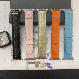 Luxury Apple Watch band Watch Strap for apple watch series 8 2 3 4 5 6 7 38MM 40MM 42MM 44mm 45MM 49mm iwatch Bands Triangle P Leather Armband AP Watchbands Bracelet Smart