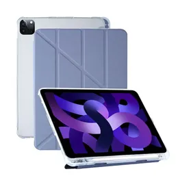 Anti Fall TPU Soft Shell Slof Slow Cover Cover Case Slot لـ iPad Pro 11 Pro 12.9 Air5 Gen iPad 10th Gen 10.9