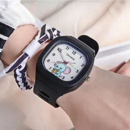 Relógios de pulso fashion relógios esportivos para mulheres meninas meninos à prova dwaterproof água quadrado relógios femininos luxo bonito elefante silicone quartzo relógio de pulso relógio