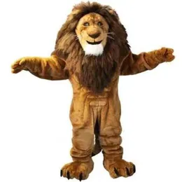 2019 Professional Made Fire Lion Mascot Costume Cartoon Animal Fancy Dress Adults Party Outfits282i