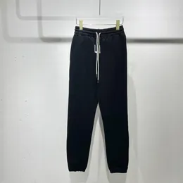 fw nuovissimi pantaloni stampati con lettere pantaloni lunghi in cotone di alta qualità in pile nero pantaloni da donna da uomo236G