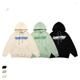 Erkek Hoodies Vayrich Vintage Vintage Köpük Kapşonlu Peluş Kazak Çift Street Giyim Hip Hop UNISEX KOLEJİ SADECE OUTER GİYET SÜTLERİ TAKI KULLANIR