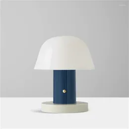테이블 램프 Temar 북유럽 간단한 램프 현대 대리석 책상 조명은 홈 침대 옆 장식을위한 LED