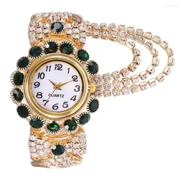 Wristwatches 럭셔리 시계 여성 최고의 브랜드 캐주얼 아날로그 석영 숙녀 Montre Femme Strass Girls Gifts 2023