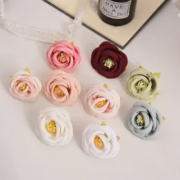 100 teile/los Künstliche Seide Kirsche Gefälschte Blume Köpfe Für DIY Kranz Hochzeit Hause Dekoration Zubehör Scrapbooking Gefälschte Pflanzen Geschenke 2249