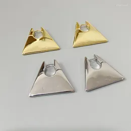 ぶら下がりイヤリングシンプルな三角形菱形3次元の黄金の女性の性格男性女性カップルヨーロッパとアメリカの宝石
