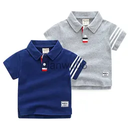 T-shirt Summer Boys Magliette attive Cotton Toddler Kids Polo Tops Tees Abbigliamento per bambini di qualità x0719