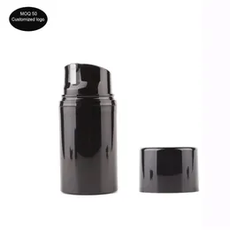 50st Lot 30 ml All Black PP Airless Bottle Vacuum Pump Lotion Bottle som används för kosmetisk containe 50 ml 80 ml 100 ml 120 ml 150 ml242n