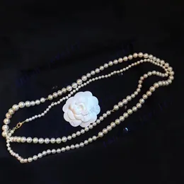 L-C30 Luxury Designer Halsband Långt pärlhalsband för kvinnor Högkvalitativa toppar232U