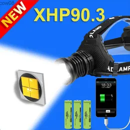 Reflektory Hedeli NOWOŚĆ XHP90.3 D ALDLAMP XHP90.2 WYSOKIE DO POWIERTY DLIGHTER USB 18650 ACKARGEAB LASHTLIGHT XHP50.2 Zoom Head Torch HKD230719