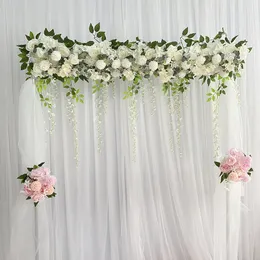 100cm simulation wedding flower row long strip scene layout wedding scene simulation flower road guide flower row arch