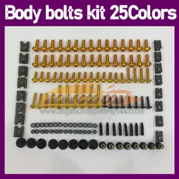 Parafusos de carenagem de motocicleta 268PCS Kit de parafuso completo para KAWASAKI NINJA ZZR1400 1400 ZZR-1400 2012 2013 2014 2015 2016 2017 MOT272l completo