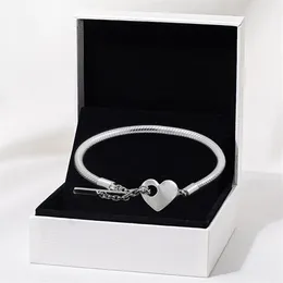 Womens 925 Sterling Silver Bracelets Femme DIY Jewelry Fit Pandora Beads Lady Gift with Original Box Fashion Classic T Heart Snake280n