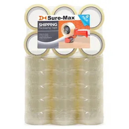 36 Rolls Carton Sealing Clear Packing Tape Box - 2 mil 2 x 55 Yards251y