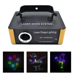 AUCD 500MW RGB FullColor Laser Animation Animation Projector Light