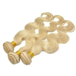 8–30 Zoll, Güteklasse 10A, 4 Stück, 50 g, 100 % Echthaar, gerade brasilianische Körperwelle, blondes Echthaar, Bündel, blonde Farbe, reines Remy-Haar, 239N