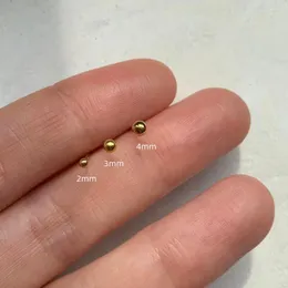 مسمار أقراط المساعد 925 ستيرلنج الفضة 2/3/4mm كرة ميني كرة للنساء هيبوالرجينيك ثقب غضروف متعدد الاستخدامات بسيط