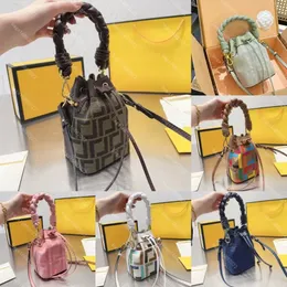 Multicolor mon tresor bag mini bucket bag women one shoulder crossbody bag designer handbag fashion clutch bag embossing leather satchel messenger tote purse