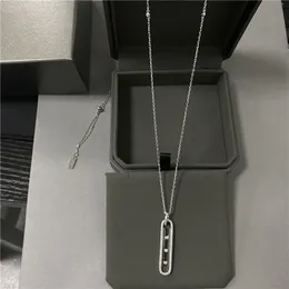 Strands Strings French Luxury Jewelry Brand's 10 -й годовщины. Свитер -цепь маленького стиля 80 см Сверкинг Регулируемый размер женских украшений 230718