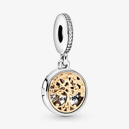 Yeni Varış% 100 925 STERLING Gümüş Aile Kökleri Dangle Charm Fit Orijinal Avrupa Tılsım Bilezik Moda Takı Accessories233s