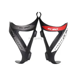 Vattenflaskor Burar Bike Road Bike Bottle Cage Carbon Fiber Glass Vattenflaskburflaskhållare Cykeltillbehör Vattenflaskhållare för EC90 HKD230719