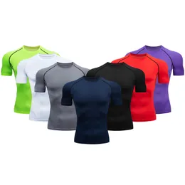 Męskie koszule T SHIRT MĘŻCZYZNA Koszula Kompresyjna Kompresyjna Tshirt Fitness