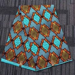 Ankara Afrikanischer Stoff aus 100 % Polyester-Wachs mit 3D-Blumendrucken, Binta, echtes Wachs, hochwertiger 6 Yards afrikanischer Stoff für Partykleid, 223 g