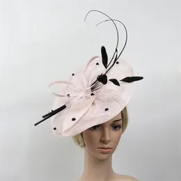 Stingy Brim Hatts Hat Women Feather Fascintor Pansband Party Ladies Headpiece Overdimensionerade P Ography Hair Accessories 230718