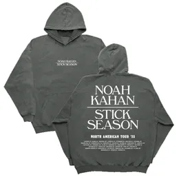 Herrtröjor tröjor noah kahan minimal rese hoodie långärmad streetwear kvinnor män huva tröja 2023 världsmode kläder 230718